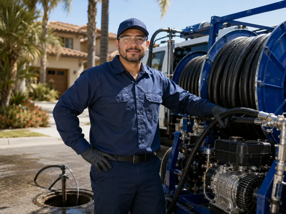 Hydro jet sewer cleaning in Soledad